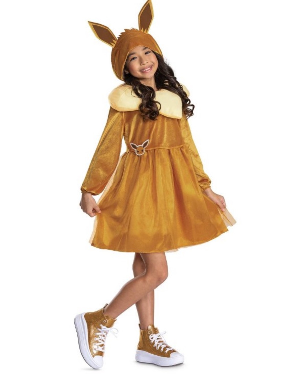 Pokemon Eevee Kids Costume Dress NEW M 7-8 Halloween
